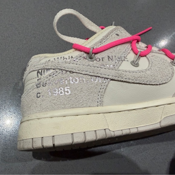 Off-White x Nike Dunk Low “Dear Summer” Lot 17 – Size 7 – Like New – Rare - Picture 4 of 8